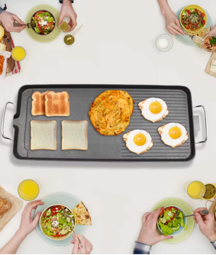 Elektrische BBQ Grill – Tafelbarbecue met Anti-aanbak Grillplaat voor Binnen en Outdoor