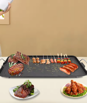 Elektrische BBQ Grill – Tafelbarbecue met Anti-aanbak Grillplaat voor Binnen en Outdoor