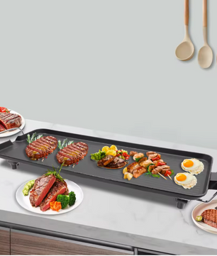 Elektrische BBQ Grill – Tafelbarbecue met Anti-aanbak Grillplaat voor Binnen en Outdoor