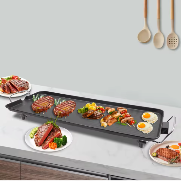 Elektrische BBQ Grill – Tafelbarbecue met Anti-aanbak Grillplaat voor Binnen en Outdoor