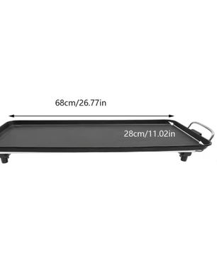 Elektrische BBQ Grill – Tafelbarbecue met Anti-aanbak Grillplaat voor Binnen en Outdoor