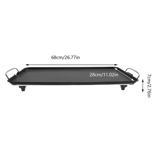 Elektrische BBQ Grill – Tafelbarbecue met Anti-aanbak Grillplaat voor Binnen en Outdoor