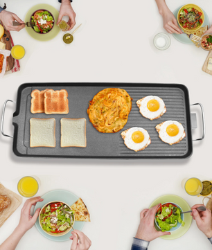 Elektrische BBQ Grill – Tafelbarbecue met Anti-aanbak Grillplaat voor Binnen en Outdoor