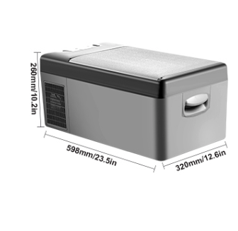 Draagbare Auto Koelbox 15L – Compressor Koelkast met Vriesfunctie 12V/24V voor Camping en Reizen