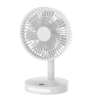 Draagbare USB Ventilator 3600mAh – Stille Bureau Ventilator met 5 Snelheden en Nachtlamp