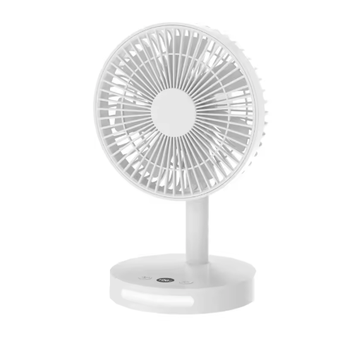 Draagbare USB Ventilator 3600mAh – Stille Bureau Ventilator met 5 Snelheden en Nachtlamp
