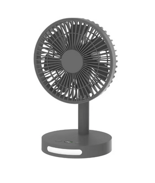 Draagbare USB Ventilator 3600mAh – Stille Bureau Ventilator met 5 Snelheden en Nachtlamp