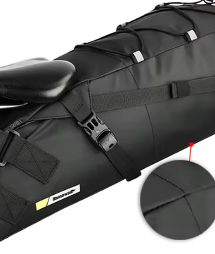 Fiets Zadeltas 13L – Waterdichte Bikepacking Tas met Stabilizer voor MTB en Racefiets