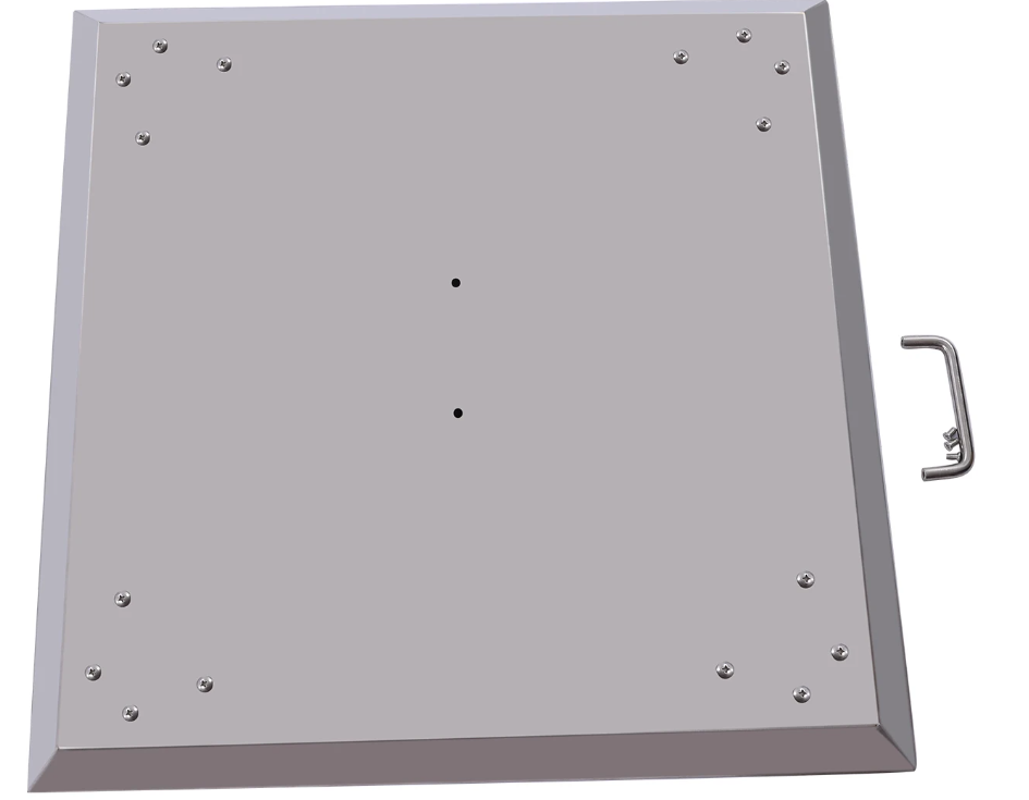 Fire Pit Heat Deflector 61 cm – RVS Warmteverdeler met Handvat voor Vuurkorf en Buitenhaard