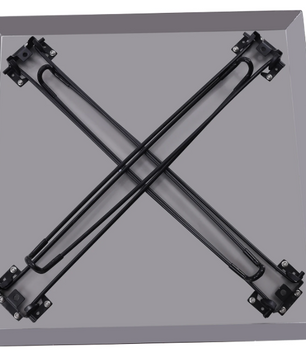 Fire Pit Heat Deflector 61 cm – RVS Warmteverdeler met Handvat voor Vuurkorf en Buitenhaard
