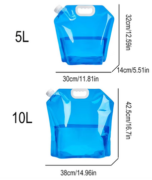 Opvouwbare Waterzak 5/10L – Draagbare Drinkwater Container voor Camping en Outdoor