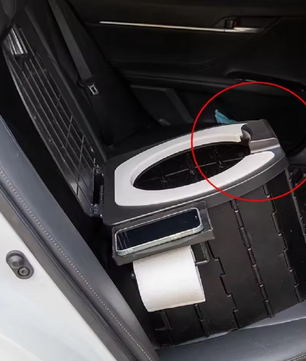 Opvouwbaar Camping Toilet – Draagbaar Reistoilet met Zachte Zitting en Anti-Geursysteem