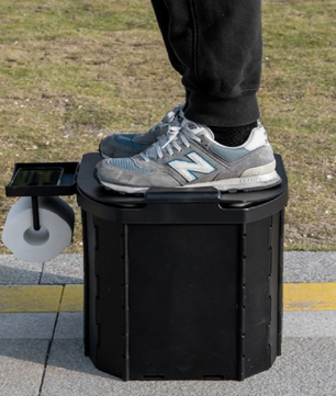 Opvouwbaar Camping Toilet – Draagbaar Reistoilet met Zachte Zitting en Anti-Geursysteem