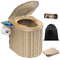 Opvouwbaar Camping Toilet – Compact Draagbaar Reistoilet met Zitting en Afvalzakken