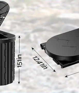 Opvouwbaar Camping Toilet – Compact Draagbaar Reistoilet met Zitting en Afvalzakken