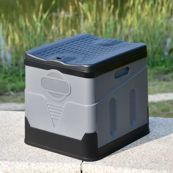 Opvouwbaar Camping Toilet – Draagbaar Auto Toilet met Afvalzakken en Opbergfunctie