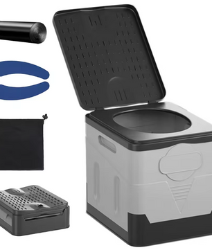 Opvouwbaar Camping Toilet – Draagbaar Auto Toilet met Afvalzakken en Opbergfunctie