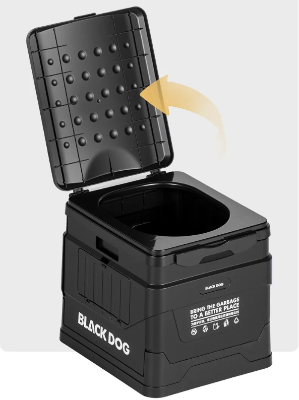 Opvouwbaar Camping Toilet – Draagbaar Auto Toilet met Geurdichte Sluiting en Compact Design