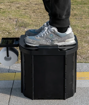 Opvouwbaar Camping Toilet – Draagbaar Reistoilet met Zachte Zitting en Anti-Geursysteem