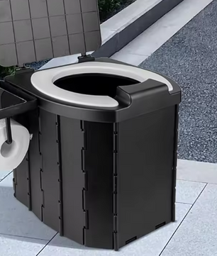 Opvouwbaar Camping Toilet – Draagbaar Reistoilet met Zachte Zitting en Anti-Geursysteem