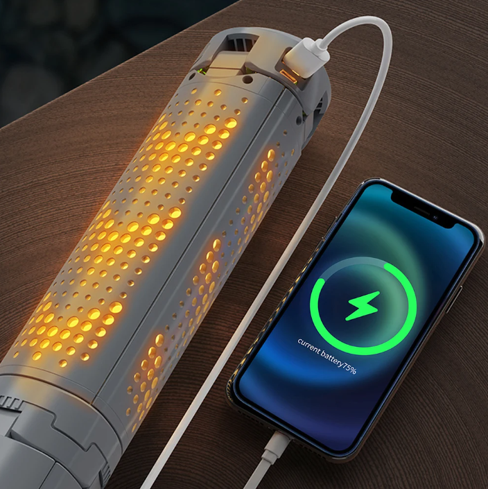 Telescopische Camping Lamp met Statief – Oplaadbare LED Lantaarn 8000mAh met 360° Verlichting