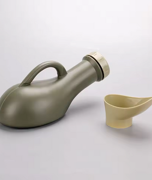 Draagbare Urinefles 1000ml – Unisex Plasfles met Trechter en Lekvrije Dop voor Camping en Reizen
