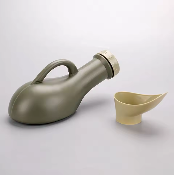 Draagbare Urinefles 1000ml – Unisex Plasfles met Trechter en Lekvrije Dop voor Camping en Reizen
