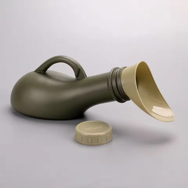 Draagbare Urinefles 1000ml – Unisex Plasfles met Trechter en Lekvrije Dop voor Camping en Reizen