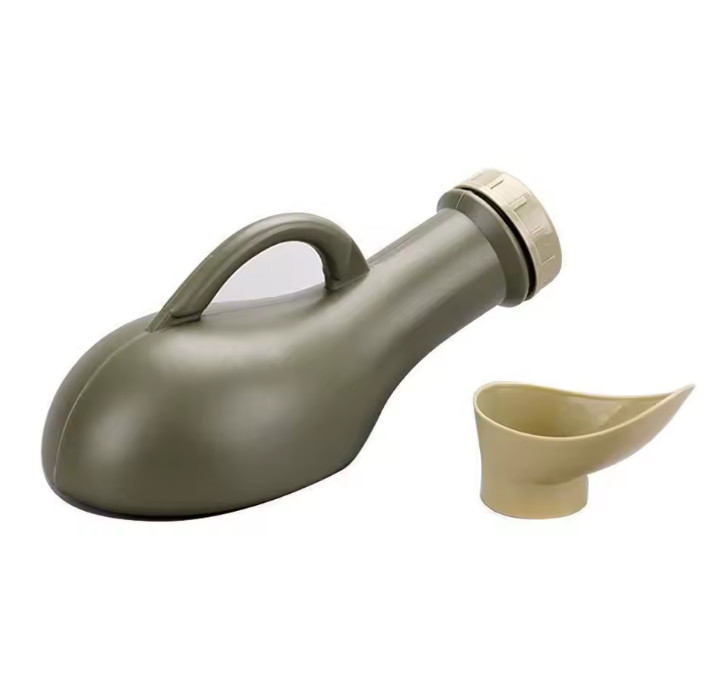 Draagbare Urinefles 1000ml – Unisex Plasfles met Trechter en Lekvrije Dop voor Camping en Reizen