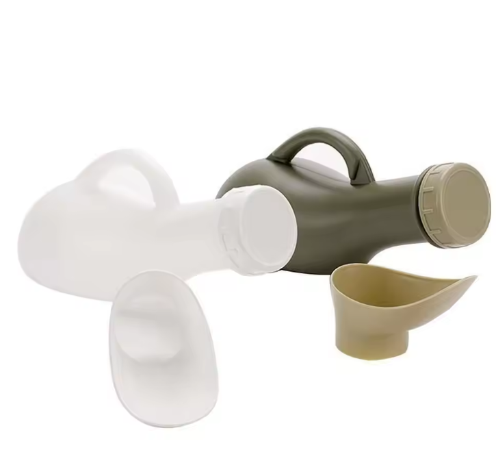 Draagbare Urinefles 1000ml – Unisex Plasfles met Trechter en Lekvrije Dop voor Camping en Reizen