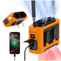 Draagbare Taille Ventilator – 5-in-1 Clip Fan met Powerbank, Zaklamp en Turbo Koeling