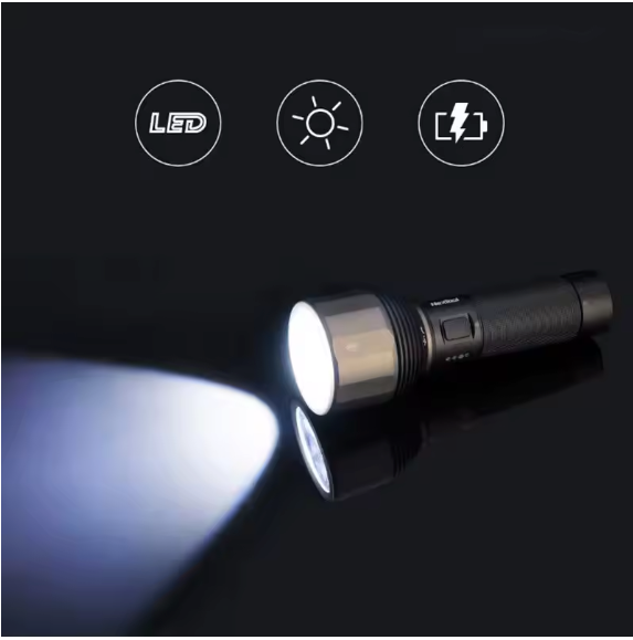 Krachtige LED Zaklamp 2000 Lumen – Oplaadbare Waterdichte Torch met 5 Modi voor Outdoor en Noodgebruik