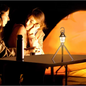 Dimbare LED Camping Lamp – Retro Tentlamp met USB-C Opladen en Warm/Koud Licht
