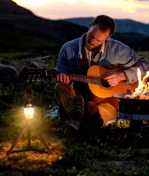 Dimbare LED Camping Lamp – Retro Tentlamp met USB-C Opladen en Warm/Koud Licht