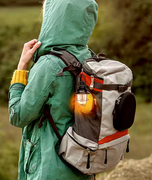 Dimbare LED Camping Lamp – Retro Tentlamp met USB-C Opladen en Warm/Koud Licht