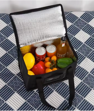 Grote Geïsoleerde Koeltas – Thermische Lunch Tas 16L–70L voor Bezorging, Camping en Picknick