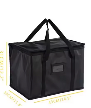 Grote Geïsoleerde Koeltas – Thermische Lunch Tas 16L–70L voor Bezorging, Camping en Picknick