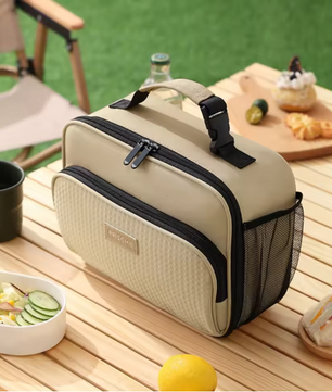 Geïsoleerde Lunch Tas – Compacte Bento Koeltas met Aluminium Binnenlaag voor Werk en School