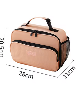 Geïsoleerde Lunch Tas – Compacte Bento Koeltas met Aluminium Binnenlaag voor Werk en School