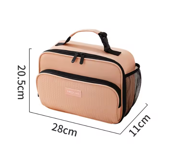 Geïsoleerde Lunch Tas – Compacte Bento Koeltas met Aluminium Binnenlaag voor Werk en School