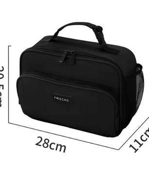Geïsoleerde Lunch Tas – Compacte Bento Koeltas met Aluminium Binnenlaag voor Werk en School