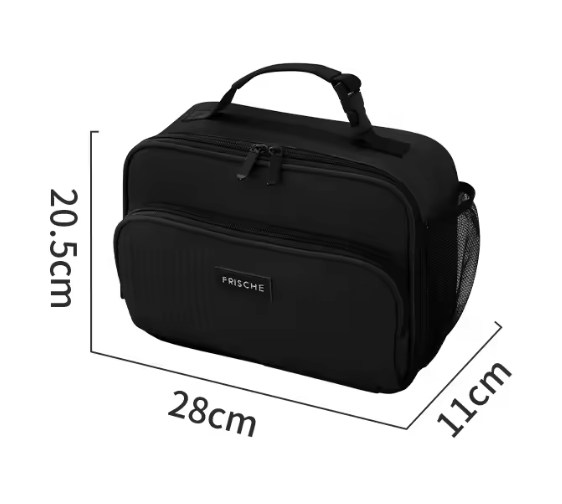 Geïsoleerde Lunch Tas – Compacte Bento Koeltas met Aluminium Binnenlaag voor Werk en School