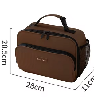 Geïsoleerde Lunch Tas – Compacte Bento Koeltas met Aluminium Binnenlaag voor Werk en School