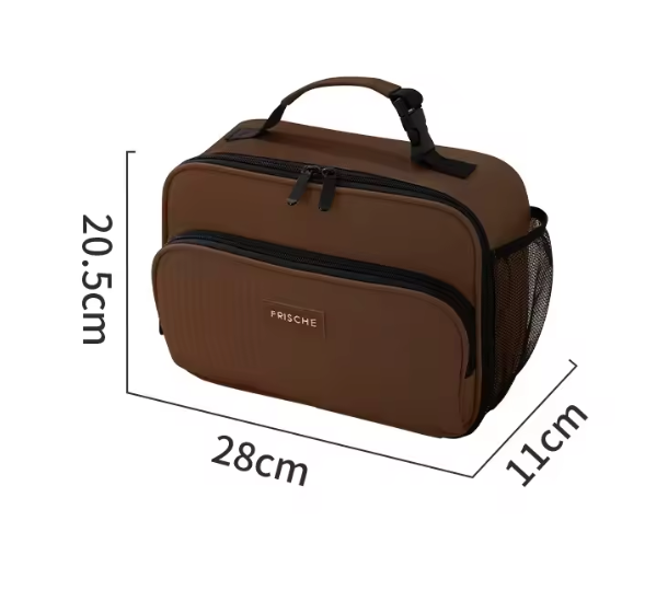 Geïsoleerde Lunch Tas – Compacte Bento Koeltas met Aluminium Binnenlaag voor Werk en School