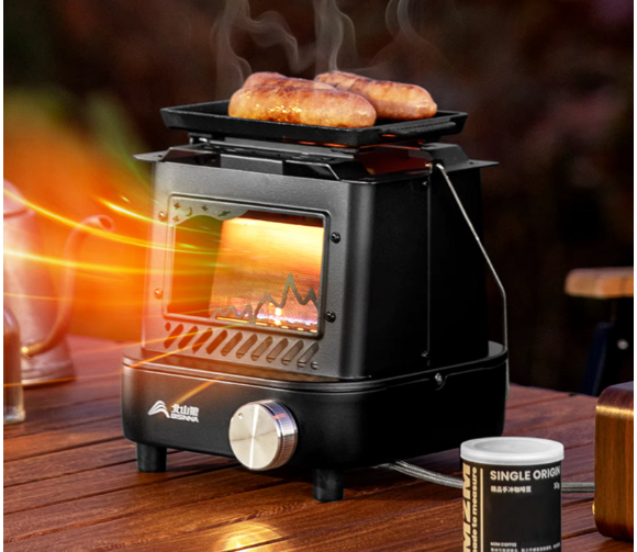 Draagbare Camping Kachel – Multifunctionele Gas Heater voor Outdoor, Vissen en Picknick