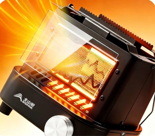 Draagbare Camping Kachel – Multifunctionele Gas Heater voor Outdoor, Vissen en Picknick