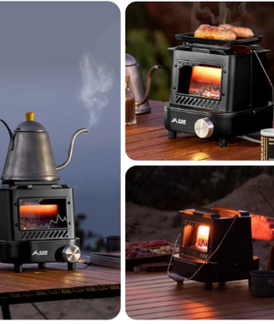 Draagbare Camping Kachel – Multifunctionele Gas Heater voor Outdoor, Vissen en Picknick