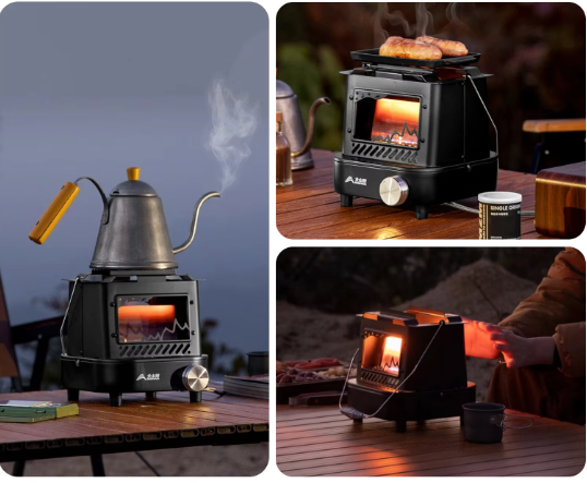 Draagbare Camping Kachel – Multifunctionele Gas Heater voor Outdoor, Vissen en Picknick