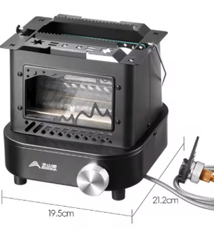 Draagbare Camping Kachel – Multifunctionele Gas Heater voor Outdoor, Vissen en Picknick