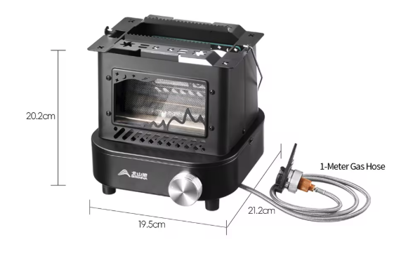 Draagbare Camping Kachel – Multifunctionele Gas Heater voor Outdoor, Vissen en Picknick